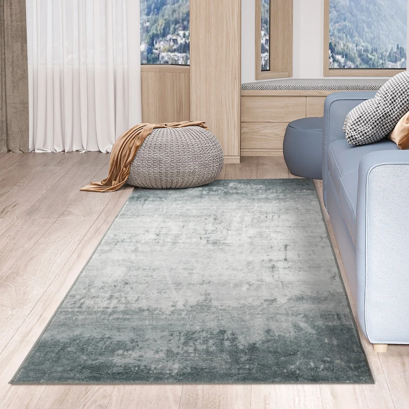 HOMCOM Grey Area Rugs, Large Carpet for Living Room, Bedroom, Dining Room, 150 x 80cm