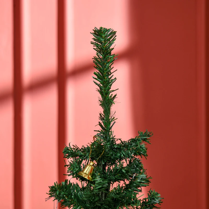 HOMCOM Brad de Craciun 150cm cu Globuri si Decoratiuni, verde
