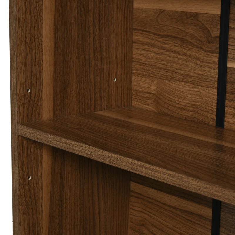 Homcom Biblioteca cu Rafturi, Castaniu, 60x24x63cm