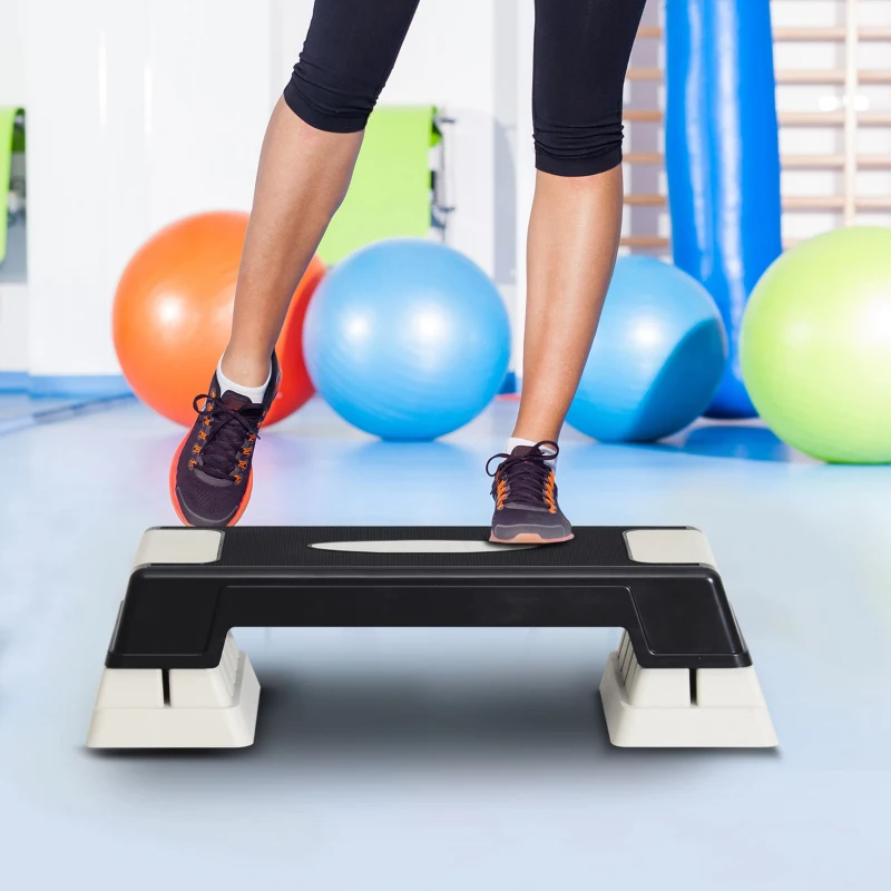 HOMCOM stepper profesional pentru aerobic, inaltime reglabila