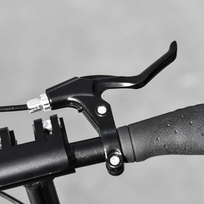 HOMCOM Monopattino Pieghevole in Alluminio con Freno a Disco, Manubrio Regolabile e Ammortizzatore, 100x39x80-103.5cm, Nero