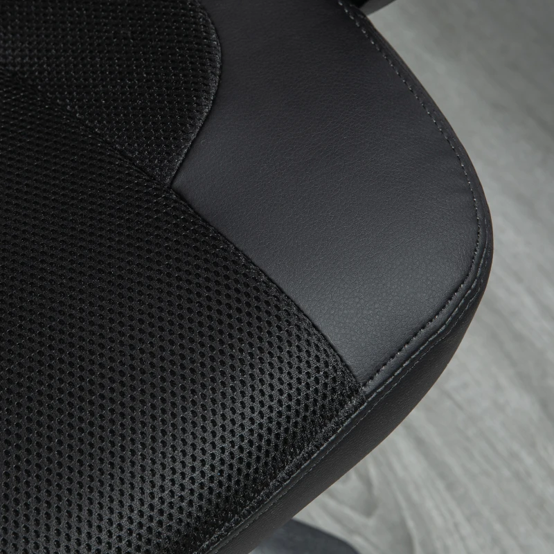 HomCom scaun gaming, masaj, incalzire 68×69×108-117cm