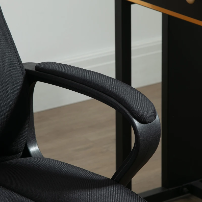 Fotoliu de Birou cu Masaj Vinsetto cu Interfata USB si Inaltime Reglabila, 60x74x106-116cm, Negru(m-9)