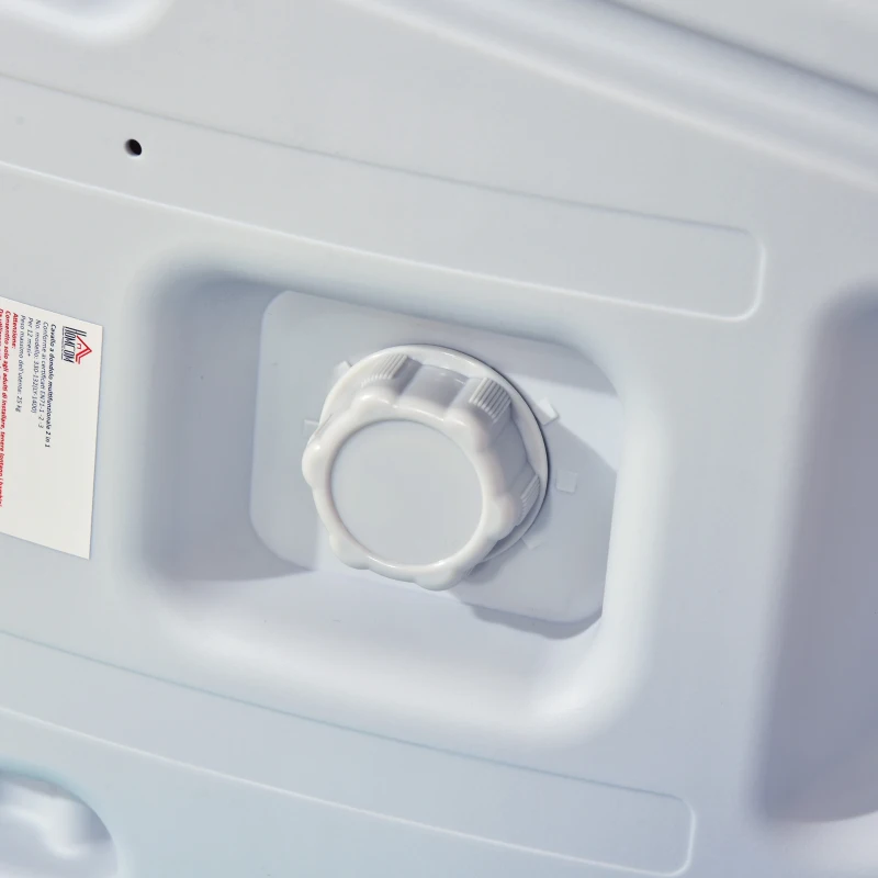 HOMCOM Balansoar pentru copii cu Roti, 1-4 ani, Model Calut, 78x36x47 cm, Verde/Gri