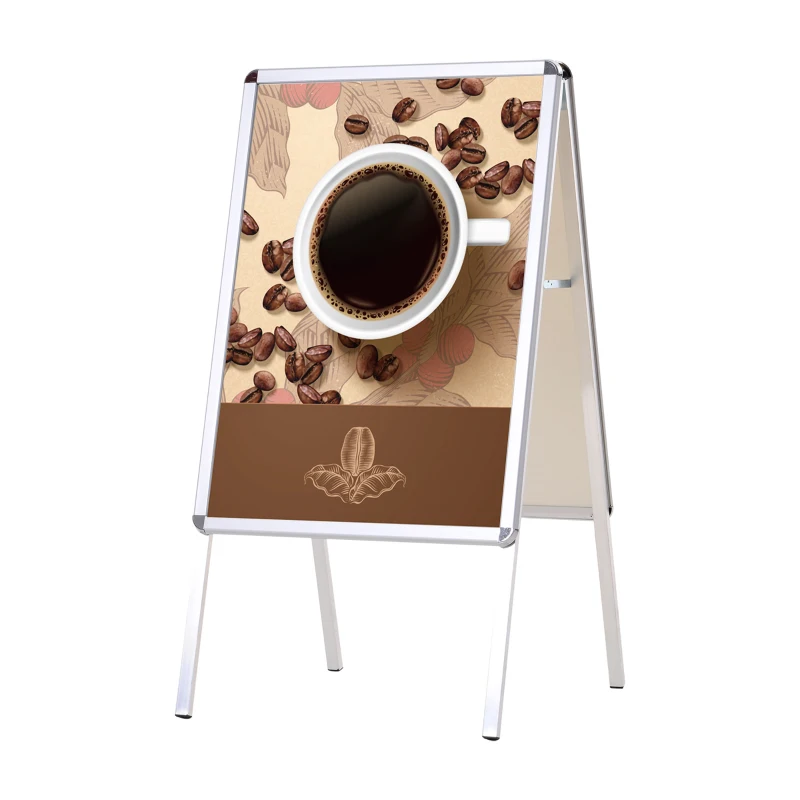 HomCom, panou publicitar pliabil cu 2 fete, 64x8x121 cm