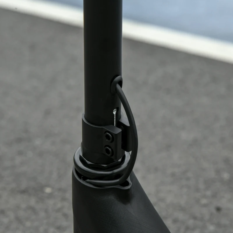 HOMCOM Electric Scooter, 120W Motor E-Scooter with Battery Display, Adjustable Height, Rear Brake for Ages 6+ Years - Black