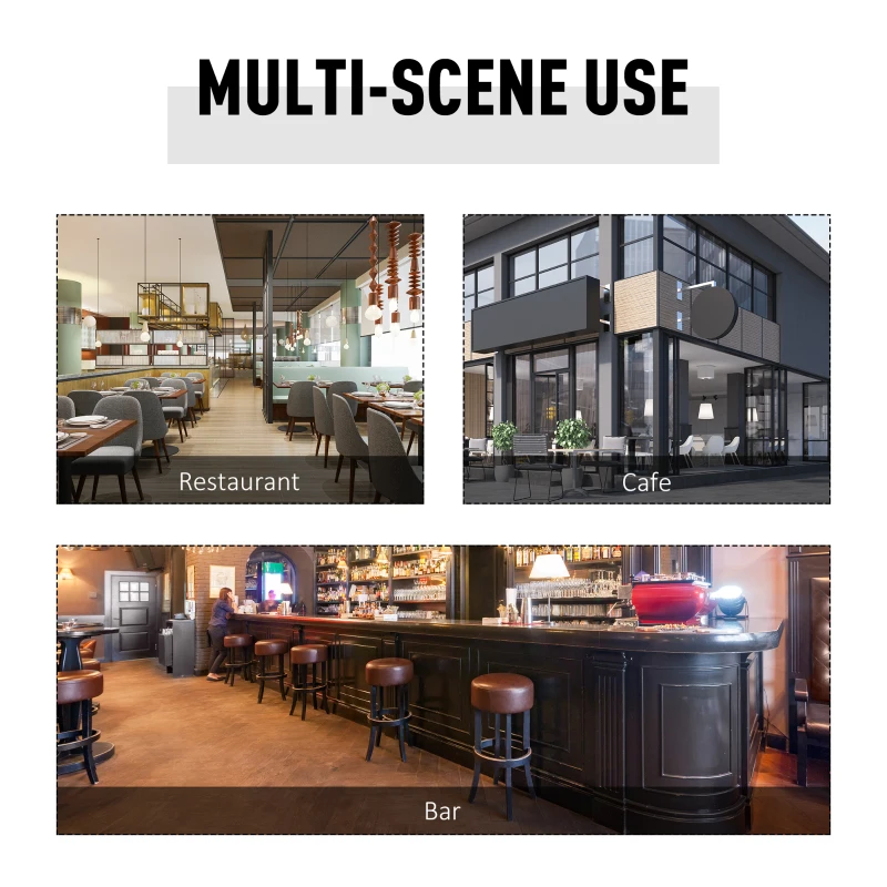 HomCom, panou publicitar pliabil cu 2 fete, 64x8x121 cm