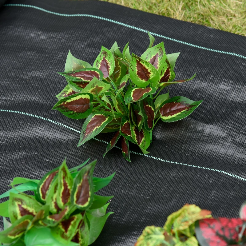 Outsunny 1x50m Gardener Premium Weed Barrier Landscape Fabric Durable & Heavy-Duty Weed Block Gardening Mat, Easy Setup & Superior Weed Control Convenient Design