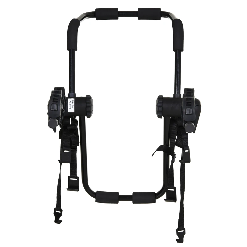 Homcom Portabici Posteriore per Auto Pieghevole per 3 biciclette Max 45 kg in Acciaio
