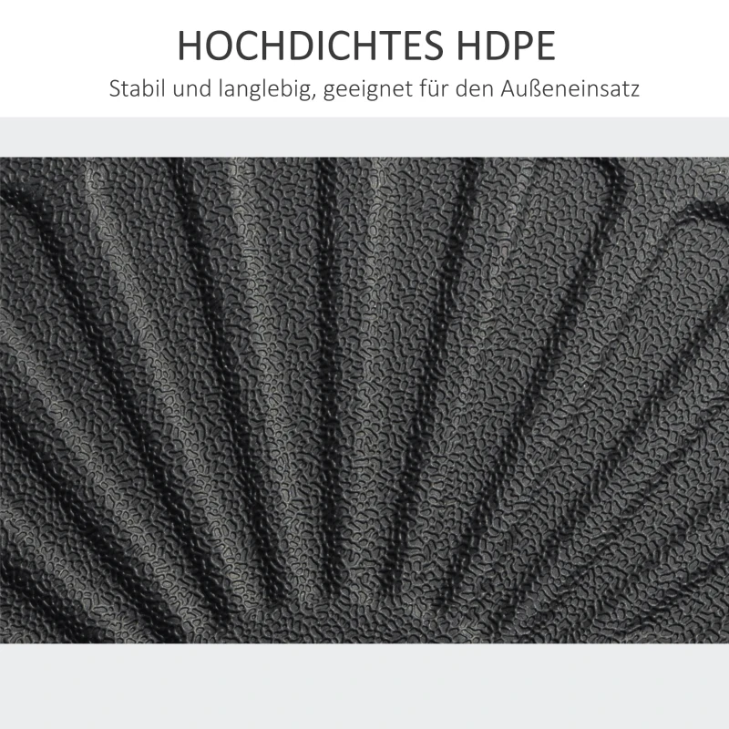 Outsunny Umbrella Base 22 kg Umbrella Stand for Sun Umbrella Umbrella Poles 38/48 mm Umbrella Base for Garden Terrace Balcony Cement Black Ø51 x 14.5H cm