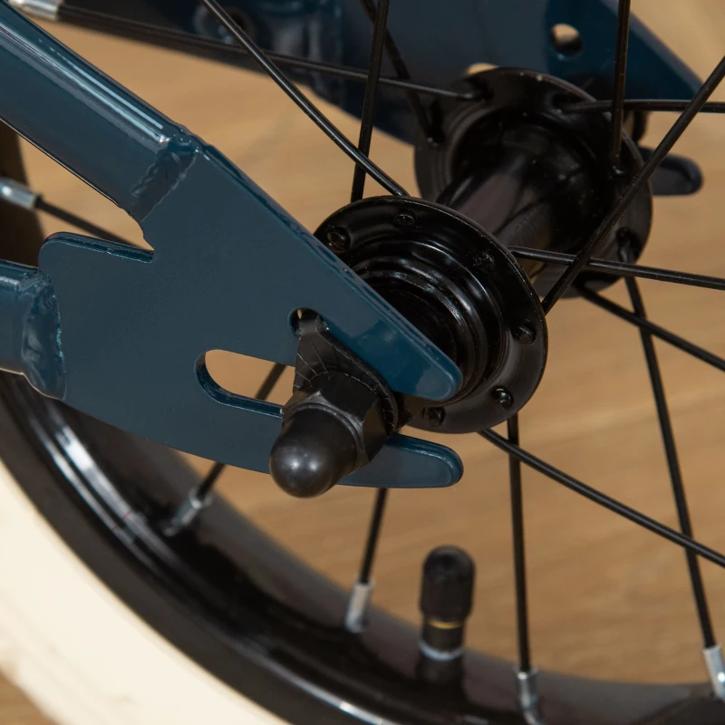 HOMCOM 12 Inch Kids Balance Bike Toddler No Pedal Training Bicycle with Rubber Tires Adjustable Handlebar Bell for 3-6 Year Old, Blue