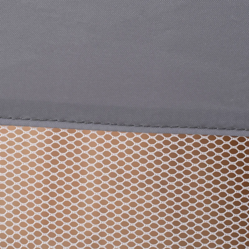 HOMCOM Toddler Bed Rail Foldable Safety Barrier Fold Down Bed Guard for Flat & Slat Bed, 150 x 50cm, Grey