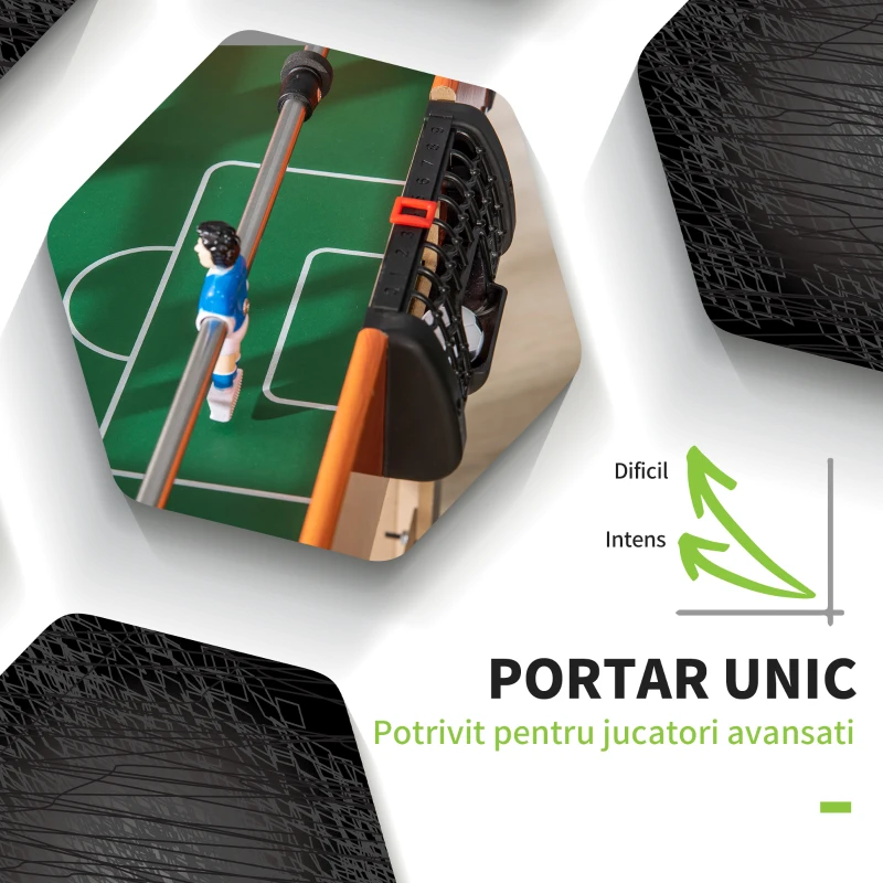 Homcom Masa Fotbal Arcade – Mini Joc Compact Cu 2 Mingi Incluse