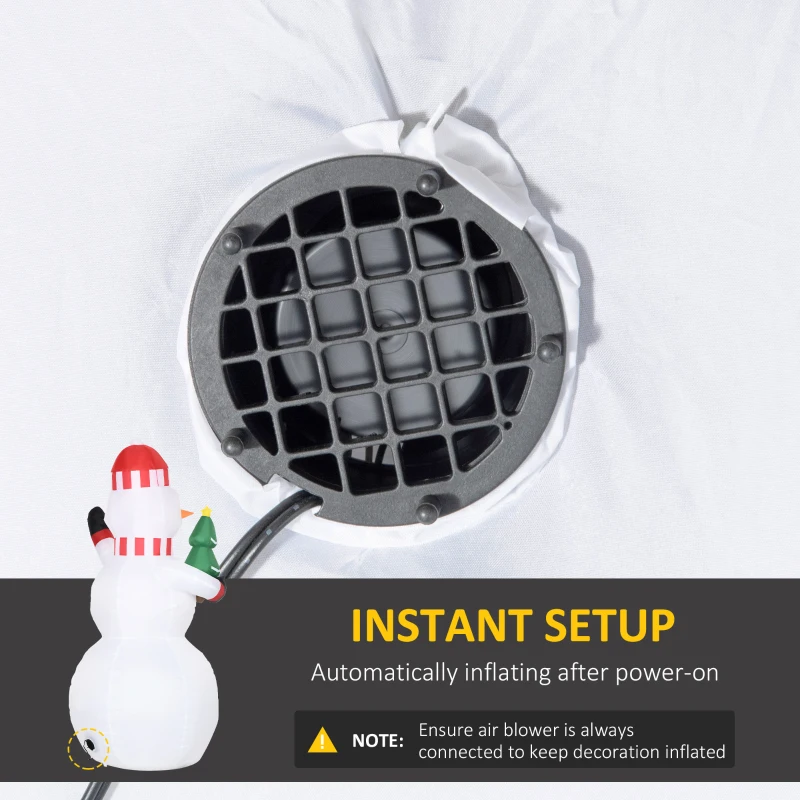 Outsunny Om de zapada gonflabil, pentru exterior cu LED pentru curte