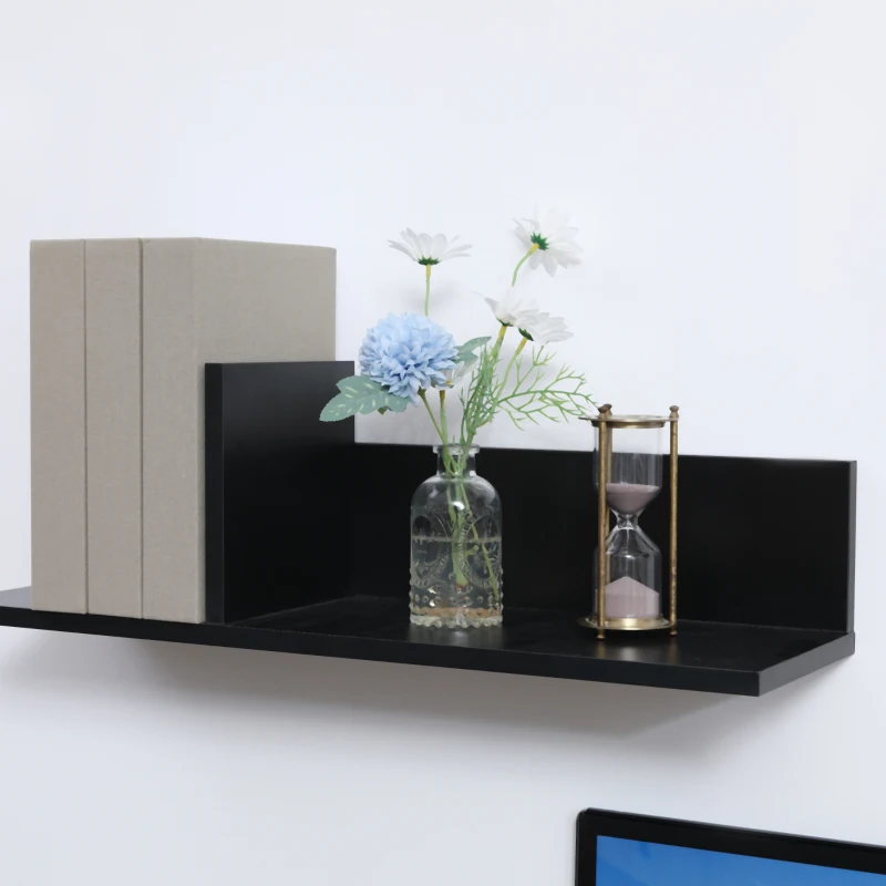 Homcom Suport TV Modern 130 cm cu Dulapuri si Rafturi – Negru