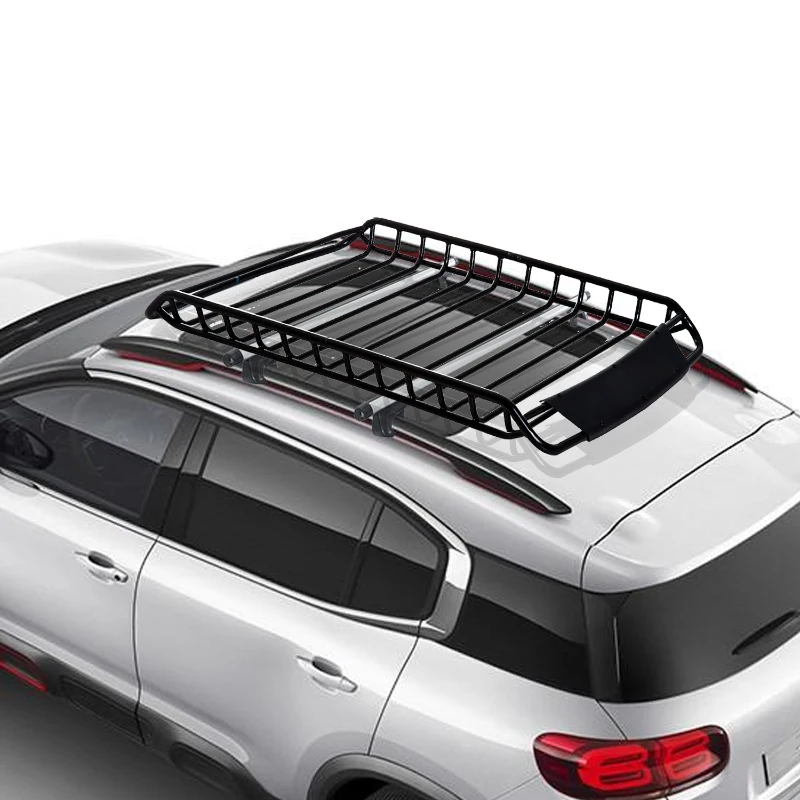HOMCOM Autodach-Gepäckträger | Stahl | 134 x 100 x 10 cm | Schwarz