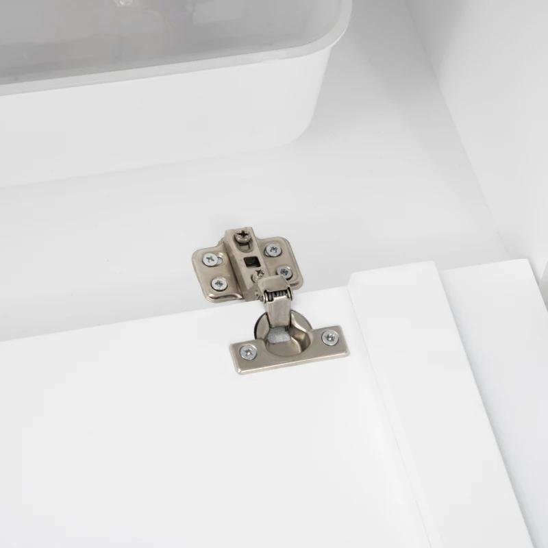 PawHut Szafka dla kota z 2 półkami 2-w-1 drzwi magnetyczne MDF białe