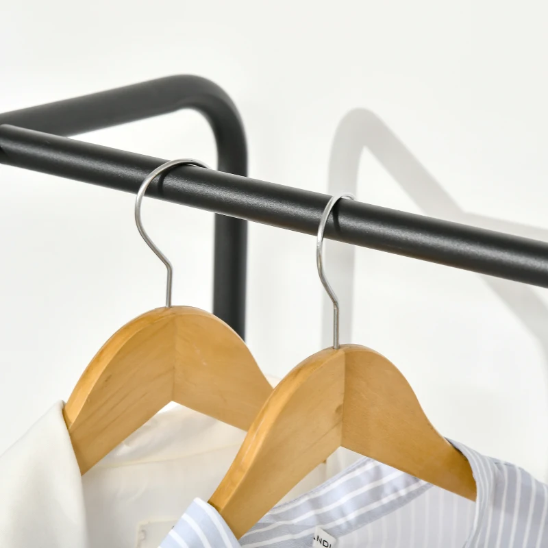 HOMCOM Cuier in stil industrial pentru haine, cu 6 sertare din tesatura, organizator deschis pentru dulap pentru hol, dormitor si dulap, maro rustic