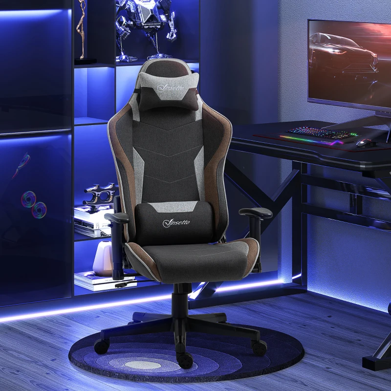 Vinsetto Scaun Gaming Racing 360° – Rabatabil, Pivotant & Tetiera