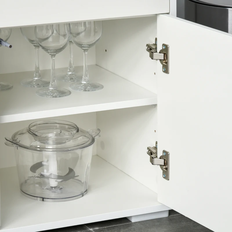 HOMCOM Dulapior Multifunctional 2 Sertare si 2 Dulapioare Deschidere prin Presiune(m-9)