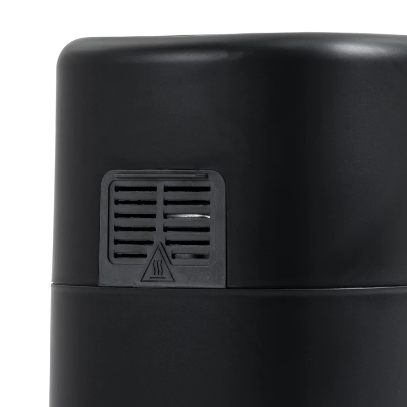 HOMCOM Fritadeira sem Óleo 3L Fritadeira de Ar Quente 1300W com 12 Programas Tela LED Tátil Temporizador Temperatura Ajustável e Cesta Antiaderente 29,5x23,8x30,3cm Preto