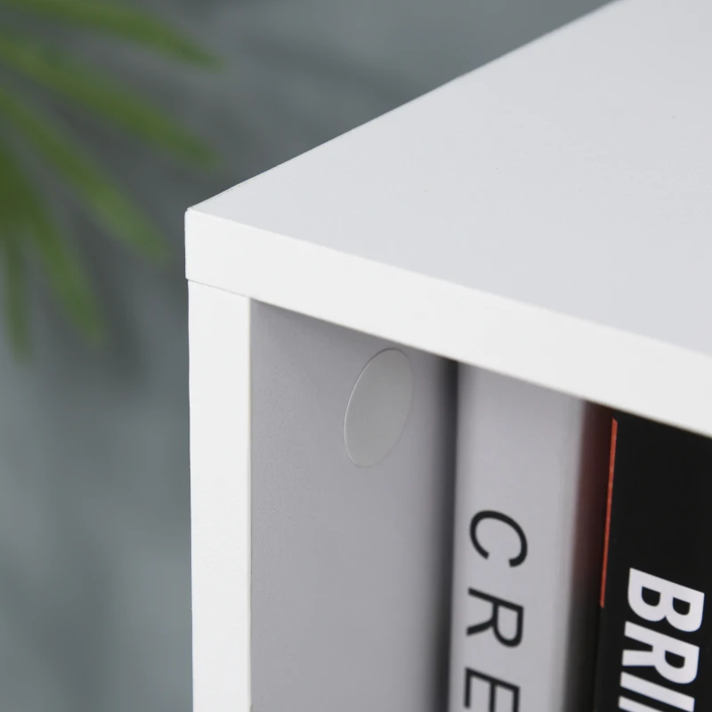 HOMCOM Biblioteca cu 6 Compartimente Cub Alba 91.5x29.5x61.5cm(m-8)