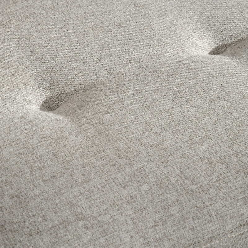 HOMCOM Canapé 2 places banquette style scandinave dossier capitonné en tissu 149 x 76,5 x 86 cm - gris clair