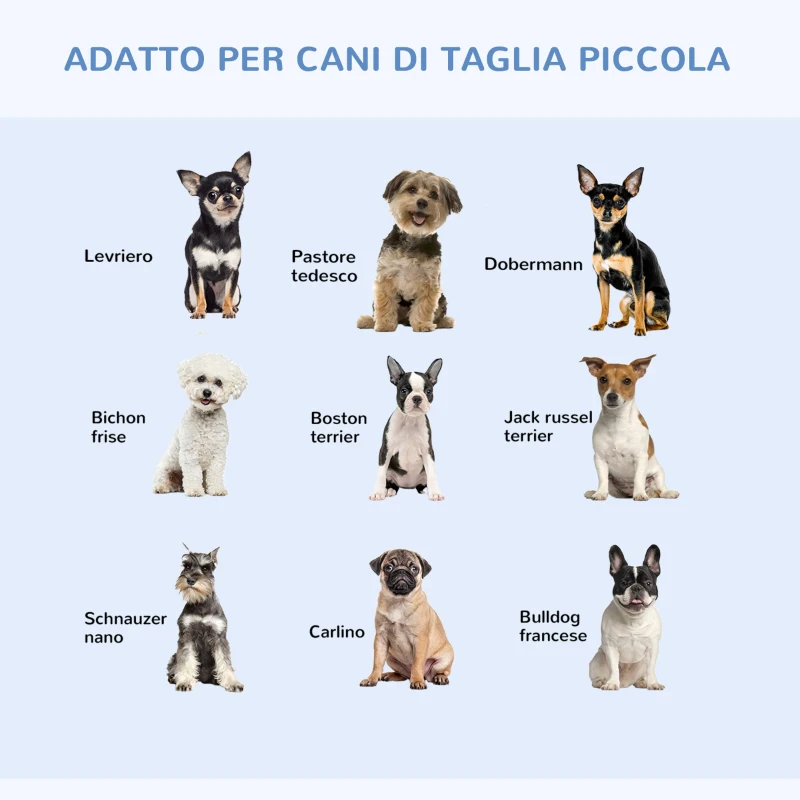PawHut Gabbia per Animali Domestici Trasportino per Cani e Gatti Pieghevole in Acciaio Doppia Apertura, 76x46x52cm, Nero