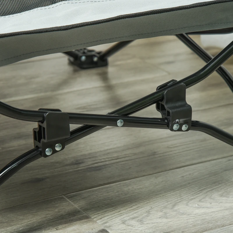 PawHut Pat pentru Caini cu Acoperis de Exterior si Interior din Tesatura si Otel