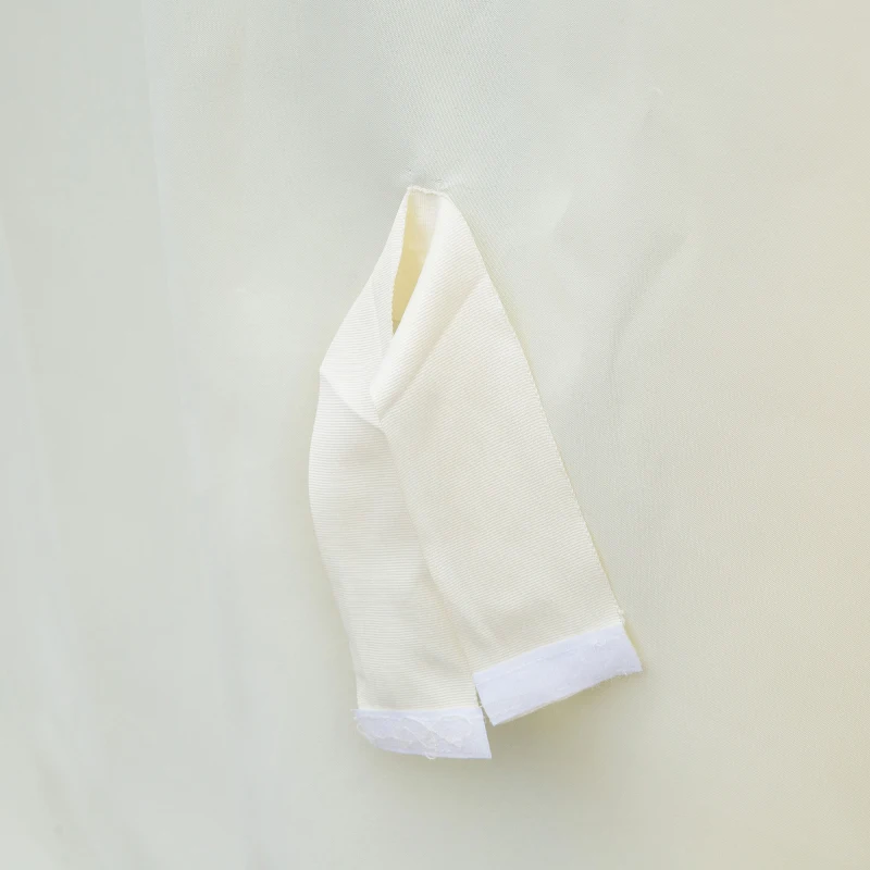 Foisor Outsunny cu Acoperis dublu, Plasa de tantari, Perdele laterale, culoare crema alba 3x4m