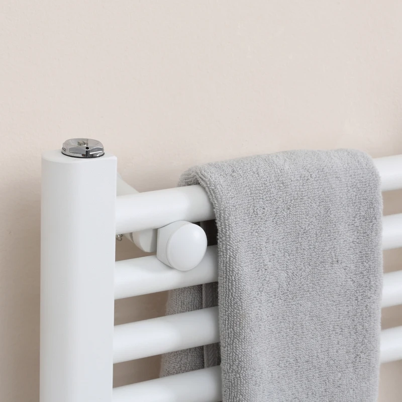 HOMCOM Badezimmerheizung, 24/7-Programmierung, 4 Modi, Überhitzungsschutz, 50 cm x 129 cm, Weiß