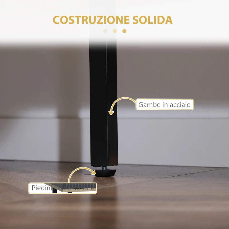 HOMCOM Mobile Porta TV fino a 55" con Ripiano, Cassetto e Armadietti, 120x40x65cm, Grigio