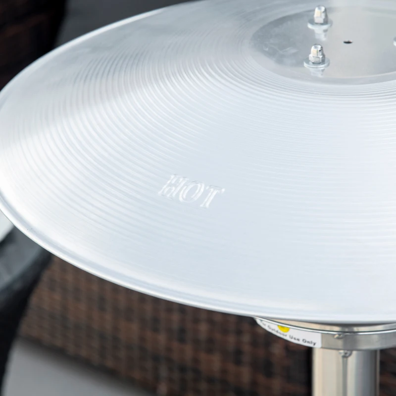 Outsunny 4KW Gas Patio Heater with Tip-over Protection, Outdoor Heater with Piezo Ignition, Adjustable Heat, Regulator and Hose for Garden, Outdoors, Brown