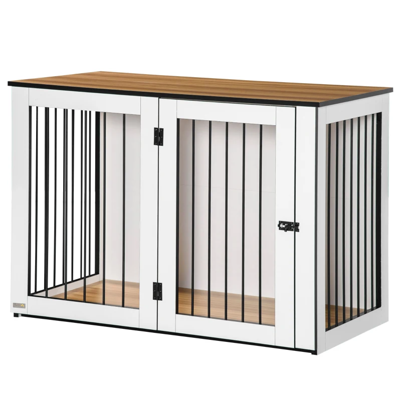 PawHut Hondenbench, 1 deur, voor kleine en middelgrote honden(m-11)