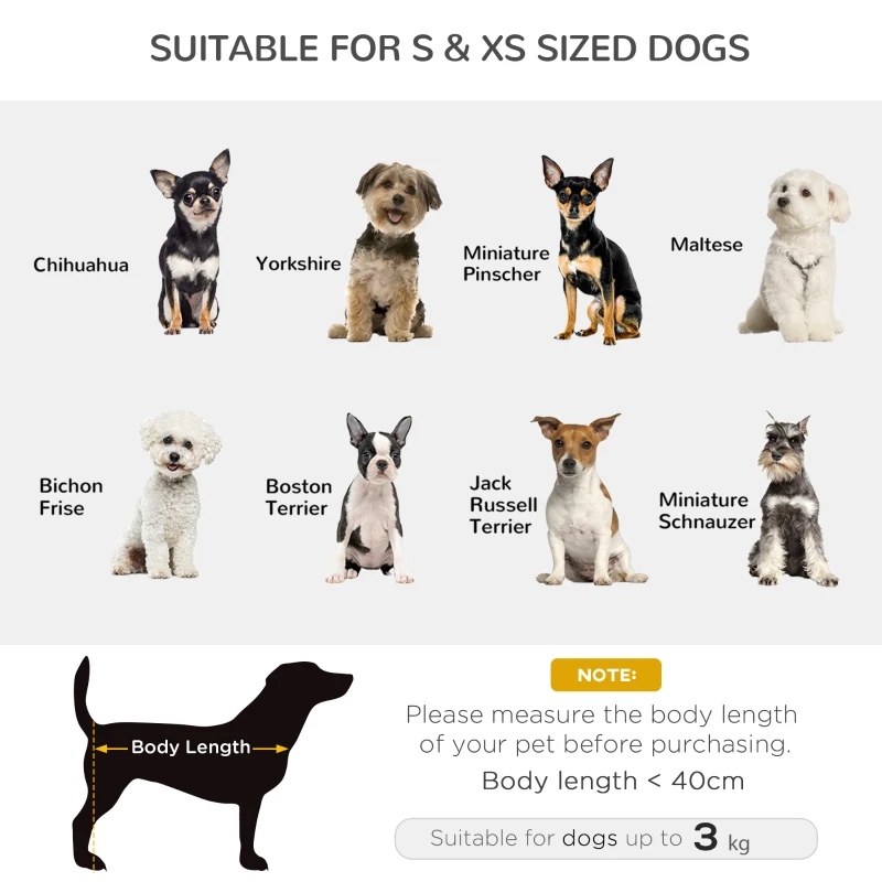 PawHut canapea pentru animale de companie, 57x34x36cm