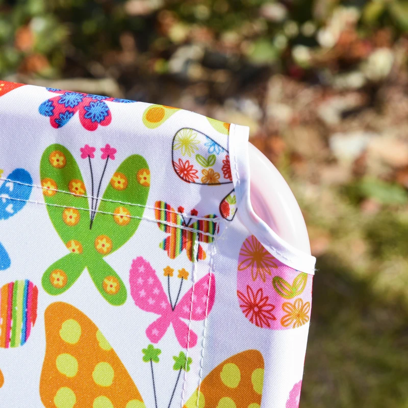 Ligbed voor kinderen 180 ° verstelbaar, opvouwbaar tuinbed voor 2-6 jaar roze