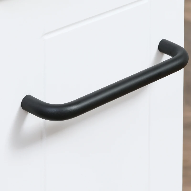 kleankin Carucior multifunctional pentru economisirea spatiului pentru baie si bucatarie, carucior din lemn MDF cu roti pivotante si maner, 42,5x20,3x66,7cm, alb