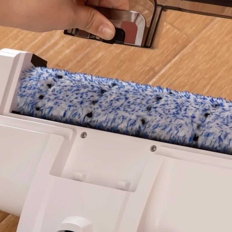 HOMCOM Aspirator fara fir umed uscat , aparat de curatat pardoseala portabil, multifunctional, cu sistem de autocuratare