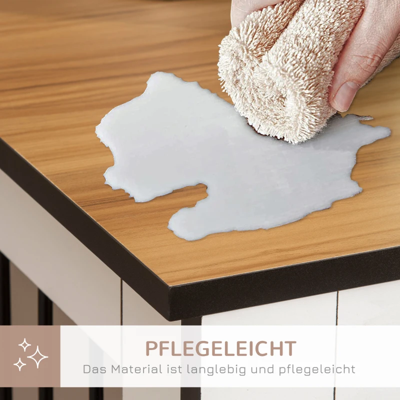 PawHut Hondenbench, 1 deur, voor kleine en middelgrote honden(m-6)