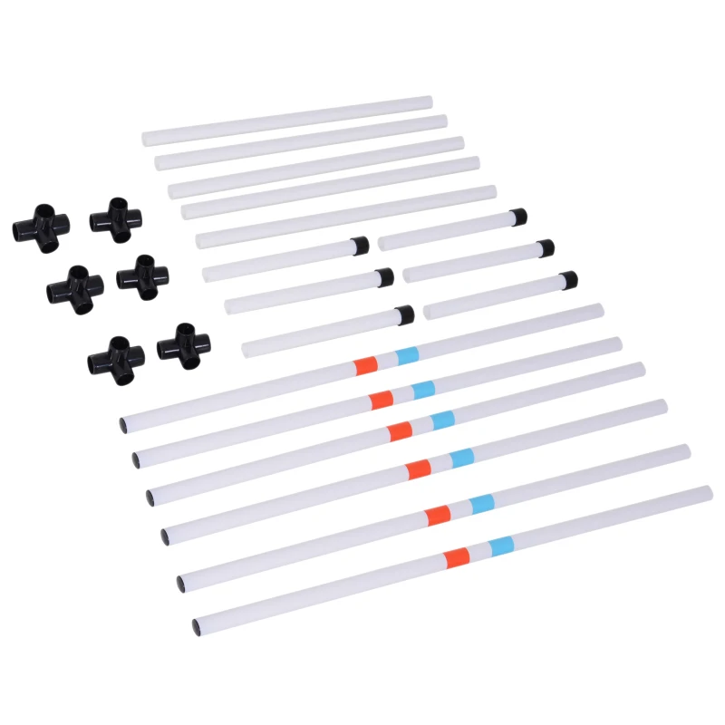 3-cz. zestaw do treningu agility dla psów Zestaw treningowy dla zwierząt domowych Zestaw do treningu psów z torbą