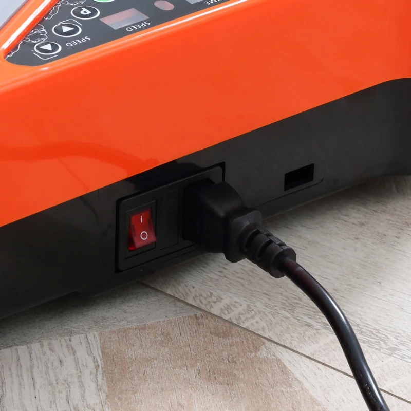 HOMCOM Pedana Vibrante a 99 Livelli di Velocità con Pannello LED, Bande di Resistenza e Telecomando Inclusi, 56x34x12.5 cm