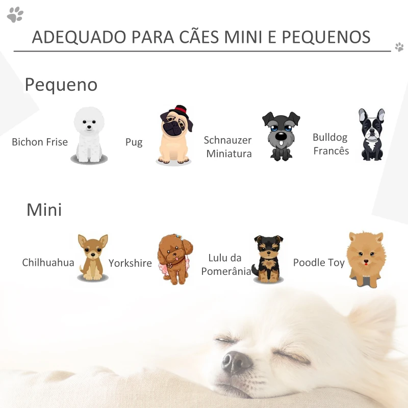 PawHut Gaiola Dobrável para Cães 61x43x50cm Gaiola de Metal para Cães com Bandeja Amovível com Travão Prata e Branco