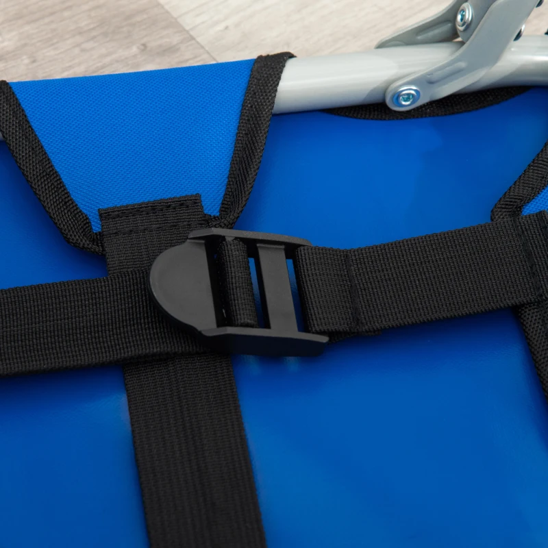 PawHut saltea pliabila caini, 71x58x18cm albastru