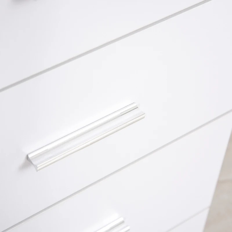 HOMCOM Comoda pentru Casa si Birou in Lemn, Alb, 90x35x73cm(m-9)