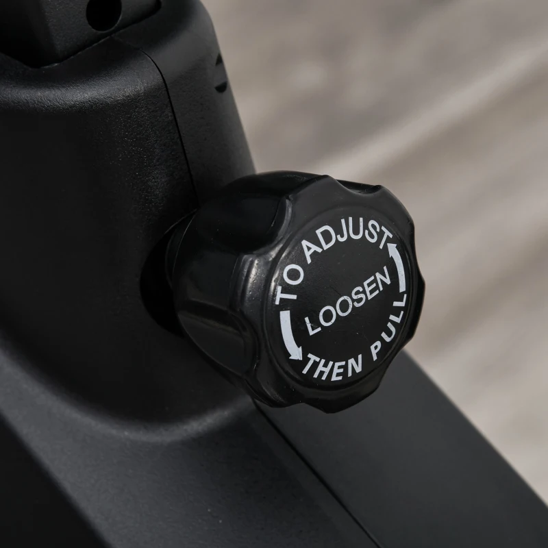 HOMCOM Heimtrainer Fahrradtrainer Trimmrad Magnetisch Pulsmessung LCD-Computer-Display Fitness Fahrrad einstellbar 150 kg Stahl Schwarz 94 x 54 x 142 cm