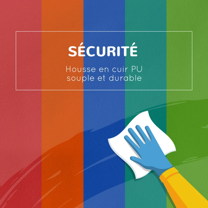 HOMCOM 5 Blocs de Construction en Mousse XXL - Jeux éducatif - Module motricité - parcours motricité enfant- certifiés Normes EN71-1-2-3 - Mousse EPE revêtement PU Multicolore