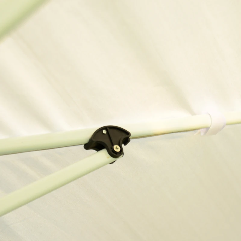 Outsunny Gazebo da Giardino 3x6 m Pieghevole e Impermeabile con Zanzariera e Borsa da Trasporto Inclusa, Beige