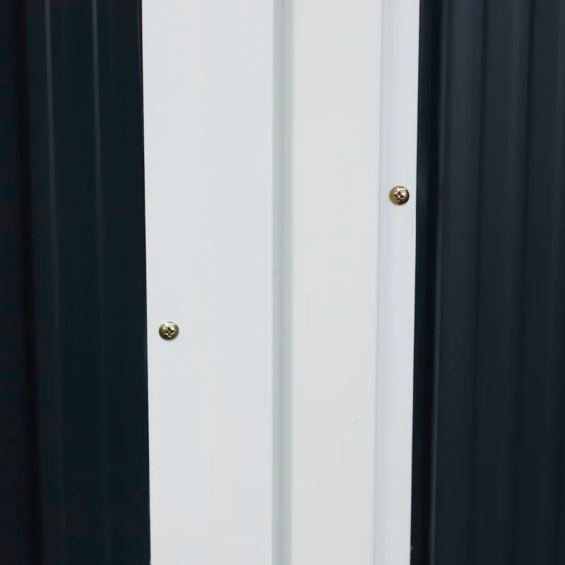 Outsunny Cabana Unelte din Otel Impermeabil 143cm x 89cm x 186cm Gri