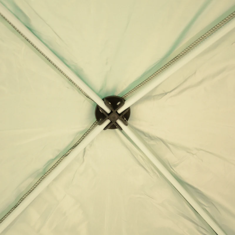 Outsunny Gazebo 3x3 m da Giardino Impermeabile con Pannelli Laterali Pieghevoli, Verde