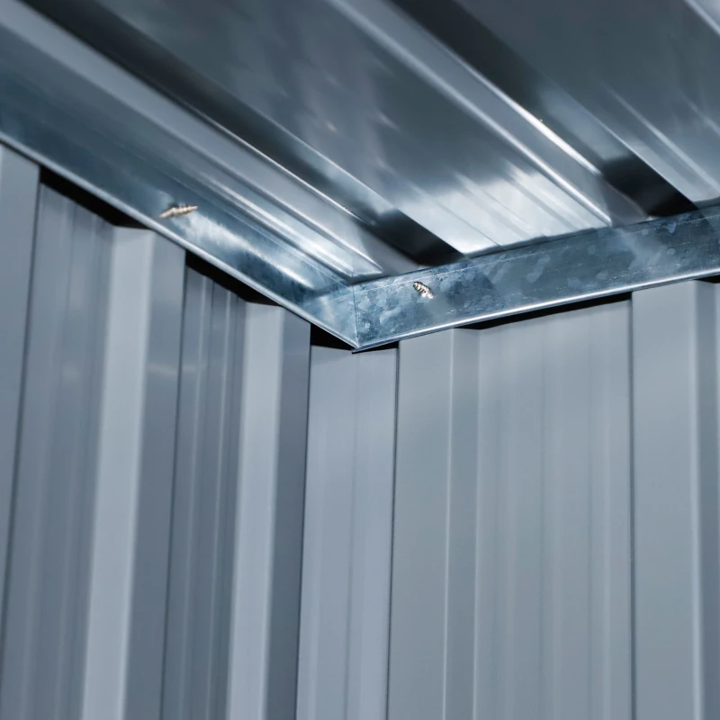 Outsunny Cabana Unelte din Otel Impermeabil 143cm x 89cm x 186cm Gri